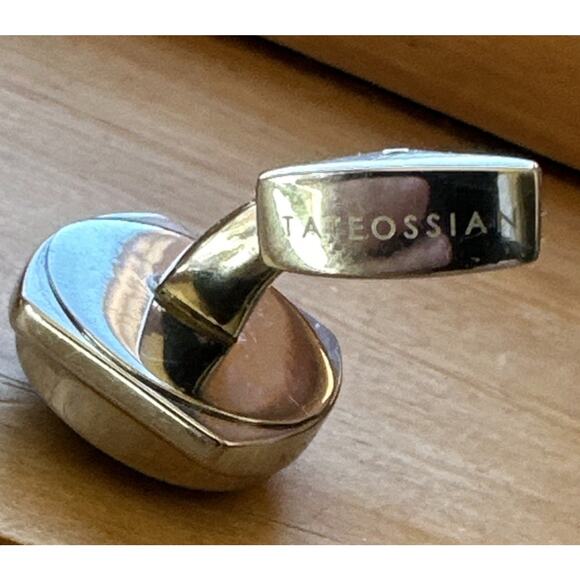 Tateossian London Silver Tone Compass Thermometer Cuff Links Gift Nautical Dad - Picture 6 of 8